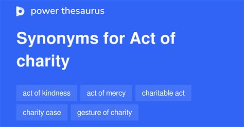 charity idioms